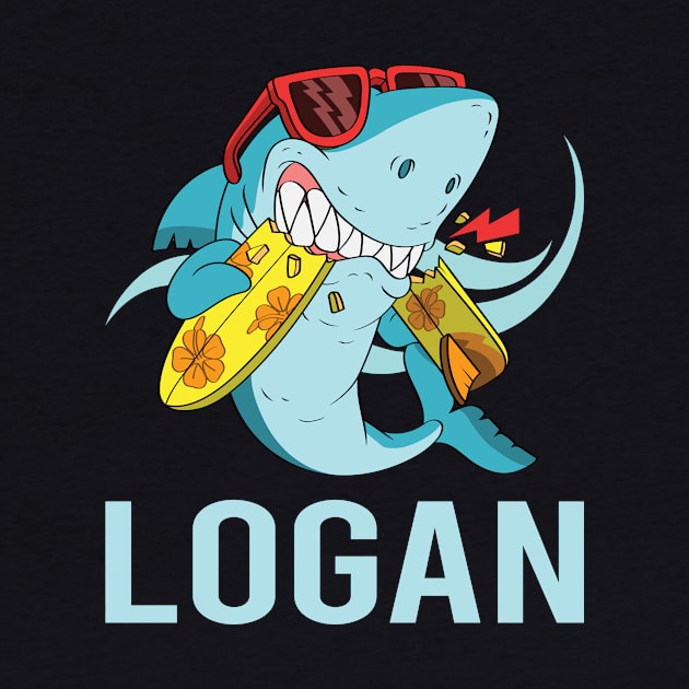 Funny Shark - Logan Name by songuk